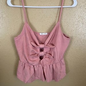 Miley + Molly bow top